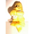 ESSO - FIGURINE GLUPS - 1970 -BLANCHE NEIGE ET LES 7 NAINS TIMIDE JAUNE (3cm)