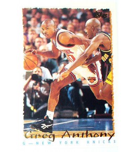 CARTE NBA BASKET BALL 1995 PLAYER CARDS GREG ANTHONY (264)