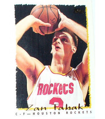 CARTE NBA BASKET BALL 1995 PLAYER CARDS ZAN TABAK (266)