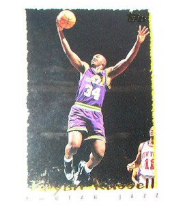 CARTE NBA BASKET BALL 1995 PLAYER CARDS BRYON RUSSELL (384)