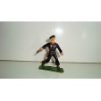 FIGURINE FIGUR STARLUX - SOLDAT BLEU MILITAIRE AVEC PISTOLET