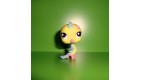 A1  FIGURINE PETSHOP LITTLEST PET SHOP OISEAU FLEUR SUR TETE BIRD