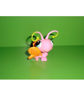 A1  FIGURINE PETSHOP LITTLEST PET SHOP PAPILLON BUTTERFLY PINK 