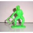FIGURINE EN PLASTIQUE MONOCHROME SOLDAT ANNEE 70-80 COW BOY AVEC LASSOT (6x5cm)