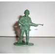 FIGURINE EN PLASTIQUE MONOCHROME SOLDAT ANNEE 70-80 U.S N°54 (5x4cm)
