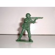 FIGURINE EN PLASTIQUE MONOCHROME SOLDAT ANNEE 70-80 U.S N°55 (4x4cm)