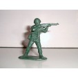 FIGURINE EN PLASTIQUE MONOCHROME SOLDAT ANNEE 70-80 U.S N°60 (5x4cm)