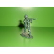 FIGURINE EN PLASTIQUE MONOCHROME SOLDAT U.S  ANNEE 70-80 N°92 (5x5cm)
