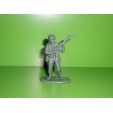 FIGURINE EN PLASTIQUE MONOCHROME SOLDAT U.S  ANNEE 70-80 N°85 (6x4cm)