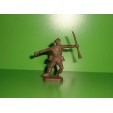 FIGURINE EN PLASTIQUE MONOCHROME SOLDAT U.S  ANNEE 70-80 N°95 (6x6cm)
