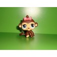 A1 FIGURINE PETSHOP LITTLEST PET SHOP SINGE FILLE GIRL MONKEY 