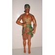 POUPEE MANNEQUIN ACTION MAN ARTICULE - INDIEN AVEC SARBACANE (28x12cm)