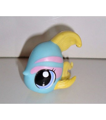 A1 FIGURINE PETSHOP LITTLEST PET SHOP POISSON EXOTIQUE FISH BLUE YELLOW