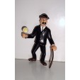 FIGURINE TINTIN HERGE - DUPONT ET DUPOND PLASTOY 1994 (8x6cm)