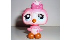 FIGURINE PETSHOP LITTLEST PET SHOP OISEAU BIRD HIBOUX CHOUETTE ROSE OWL