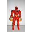 FIGURINE SENTEI POWER RANGERS ROUGE ARTICULE BANDAI 2005 (14x7cm)