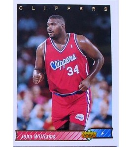 CARTE  NBA BASKET BALL 1993  PLAYER CARDS JOHN WILLIAMS (186)