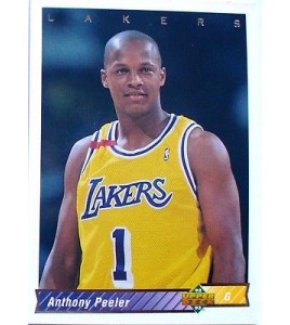 CARTE  NBA BASKET BALL 1993  PLAYER CARDS ANTHONY PEELER (191)