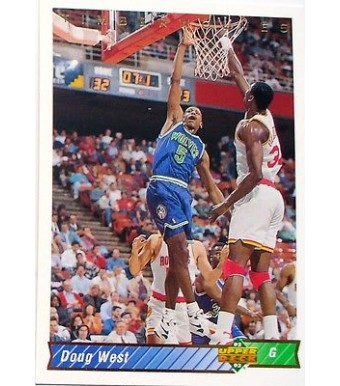 CARTE  NBA BASKET BALL 1993  PLAYER CARDS DOUG WEST (210)