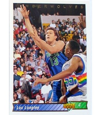 CARTE  NBA BASKET BALL 1993  PLAYER CARDS LUC LONGLEY (208)