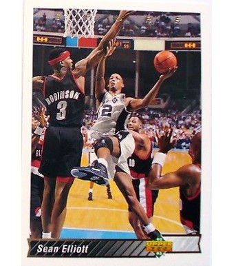 CARTE  NBA BASKET BALL 1993  PLAYER CARDS SEAN ELLIOFF (240)