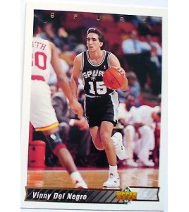 CARTE  NBA BASKET BALL 1993  PLAYER CARDS VINNY DEL NEGRO (239)