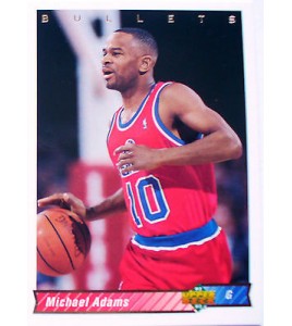 CARTE  NBA BASKET BALL 1993  PLAYER CARDS MICHAEL ADAMS (250)