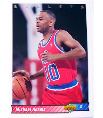 CARTE  NBA BASKET BALL 1993  PLAYER CARDS MICHAEL ADAMS (250)