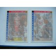 RARE 2 CARTES CHECKLIST NBA BASKET BALL 1993  LISTE DES 128 JOUEURS SAISON 1993