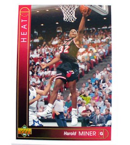 CARTE  NBA BASKET BALL 1994  PLAYER CARDS HAROLD MINER (21)