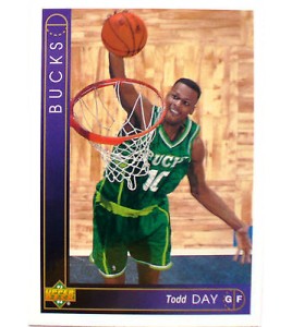 CARTE  NBA BASKET BALL 1994  PLAYER CARDS TODD DAY (40)