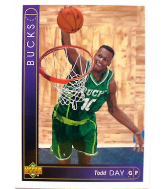 CARTE  NBA BASKET BALL 1994  PLAYER CARDS TODD DAY (40)