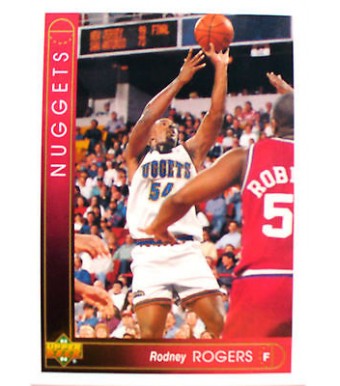 CARTE  NBA BASKET BALL 1994  PLAYER CARDS RODNEY ROGERS (74)