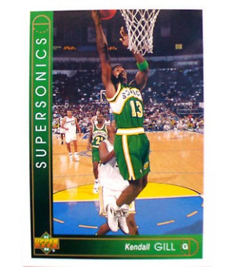 CARTE  NBA BASKET BALL 1994  PLAYER CARDS KENDALL GILL (91)