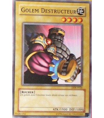 CARTE YU-GI-OH!  GOLEM DESTRUCTEUR DDK-F026