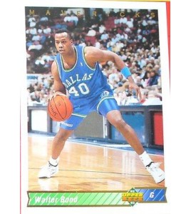 CARTE  NBA BASKET BALL 1993  PLAYER CARDS WALTER BOND (131)