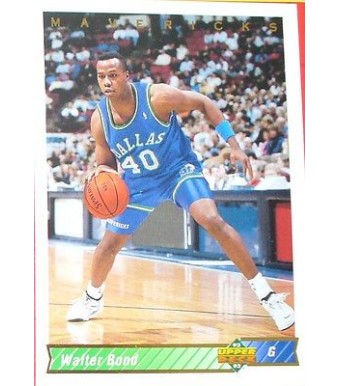 CARTE  NBA BASKET BALL 1993  PLAYER CARDS WALTER BOND (131)