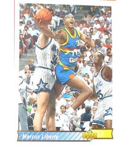 CARTE  NBA BASKET BALL 1993  PLAYER CARDS MARCUS LIBERTY (141)