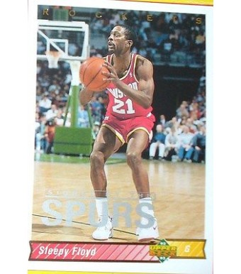 CARTE  NBA BASKET BALL 1993  PLAYER CARDS SLEEPY FLOYD (165)