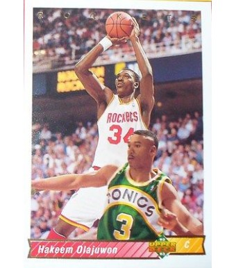 CARTE  NBA BASKET BALL 1993  PLAYER CARDS HAKEEM OLAJUWON (168)