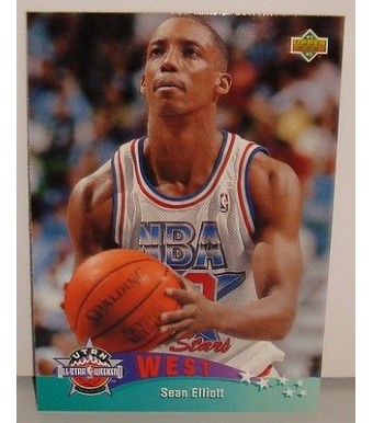 CARTE DE COLLECTION NBA BASKET BALL 1993  WEST ALL STARS SEAN ELLIOTT (19)