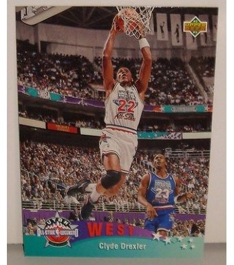 CARTE DE COLLECTION NBA BASKET BALL 1993  WEST ALL STARS CLYDE DREXLER (18)