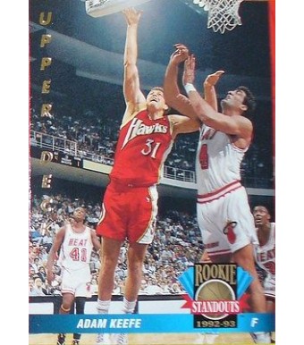 CARTE DE COLLECTION NBA BASKET BALL 1993  ROOKIES STANDOUTS ADAM KEEFE (55)