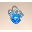 FIGURINE PENDENTIF TRANSLUCIDE BLEU WALT DISNEY MICKEY MOUSE (2x2cm)