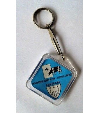 PORTE CLE KEYCHAIN VINTAGE - FROMAGERIE HENRI HUTIN AUVERGNE