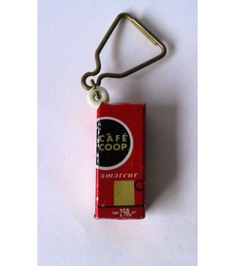 PORTE CLE KEYCHAIN VINTAGE - CAFE COOP AMATEUR