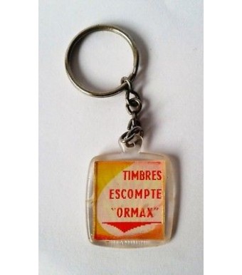 PORTE CLE KEYCHAIN VINTAGE - TIMBRES ESCOMPTE ORMAX
