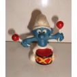 FIGURINE SCHTROUMPF SMURF PEYO PUFFI PITUFO TAMBOUR SCHLEICH 2.0009 