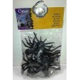 Lot de 8 araignées noires , taille 6 cm spider neuves 