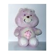 PELUCHE VINTAGE 80'S PELUCHE BISOUNOURS MAUVE CARE BEARS GROSCADEAU SHARE BEAR